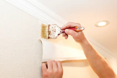Pose de papier peint au Val — revêtements muraux et toiles de verre